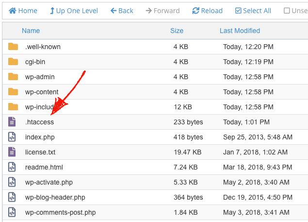 فایل htaccess وردپرس