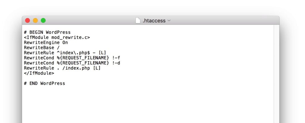 فایل htaccess وردپرس