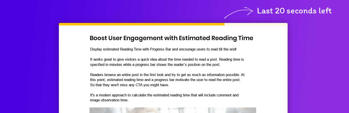 افزونه read meter - نمایش مدت زمان مطالعه